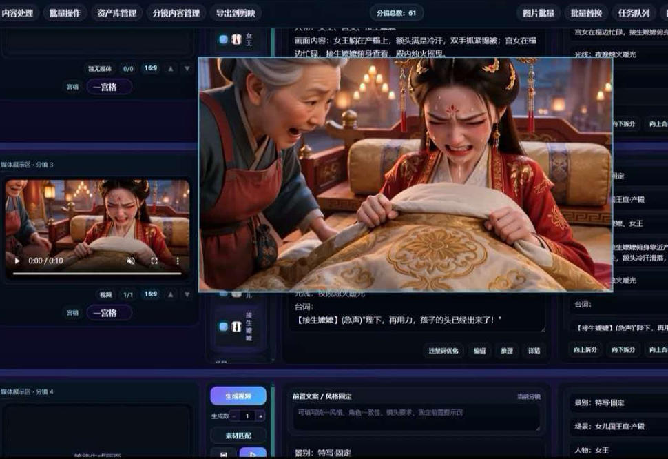【爆款精品】AI漫剧/短剧无限出视频一站式爆款制作软件(本地部署)