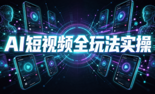 AI短视频全玩法实操(剪辑+带货+数字人+漫剧+短剧)-橙心云网创