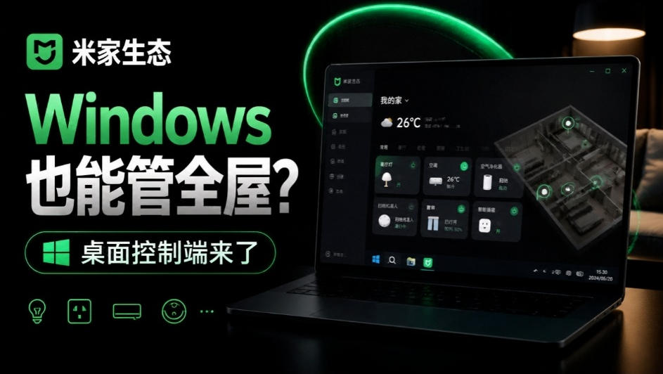 Windows电脑也能管全屋?这下真省心,米家生态桌面控制端来了,Github最新开源,MiHome-Windows-橙心云网创