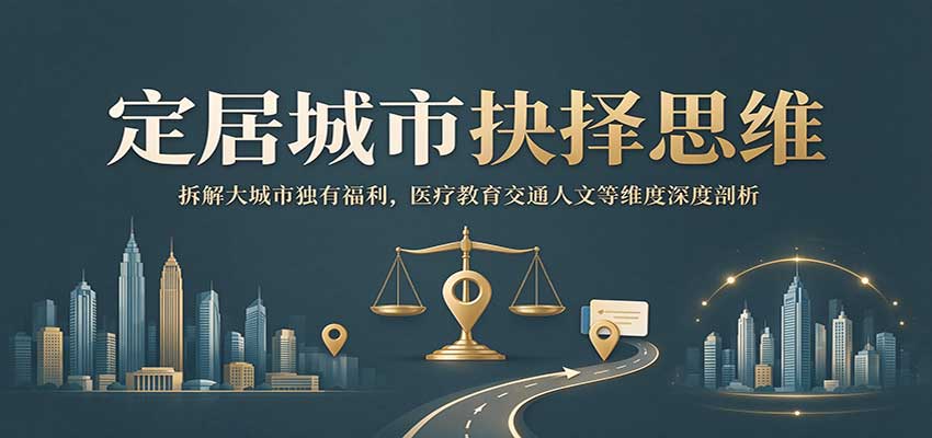 定居城市抉择思维:拆解大城市独有福利,医疗教育交通人文等维度深度剖析-橙心云网创