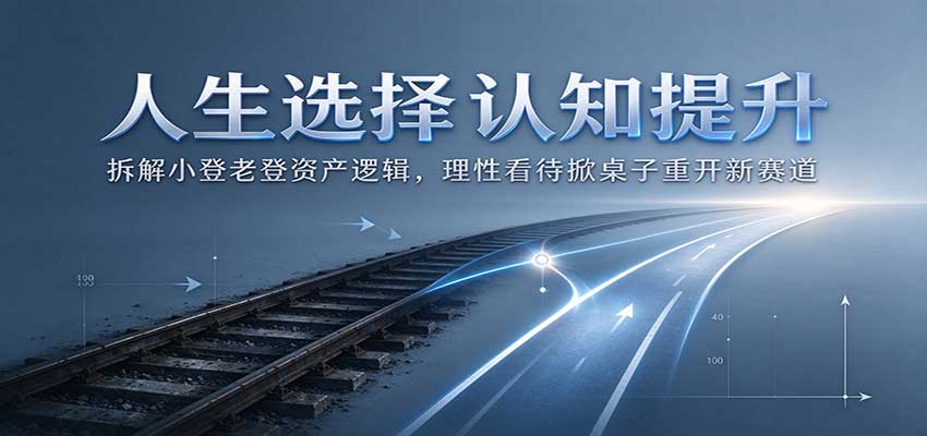 人生选择认知提升:拆解小登老登资产逻辑,理性看待掀桌子重开新赛道-橙心云网创