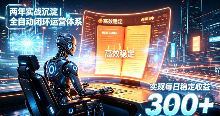 两年实战沉淀|全自动闭环运营体系,实现每日稳定收益300+【揭秘】-橙心云网创