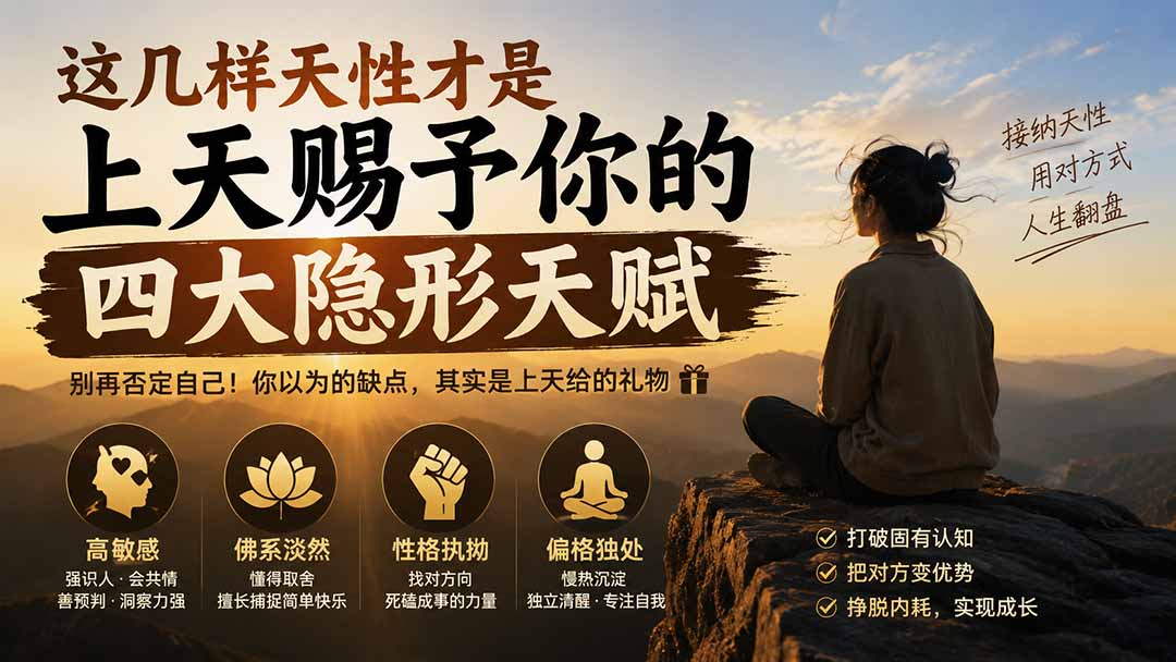 付费文章：这几样天性才是上天赐予你的四大隐形天赋-橙心云网创