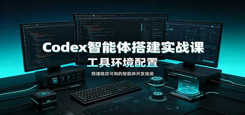Codex智能体搭建实战课：工具环境配置，自定义技能开发，多业务自动化教学-橙心云网创