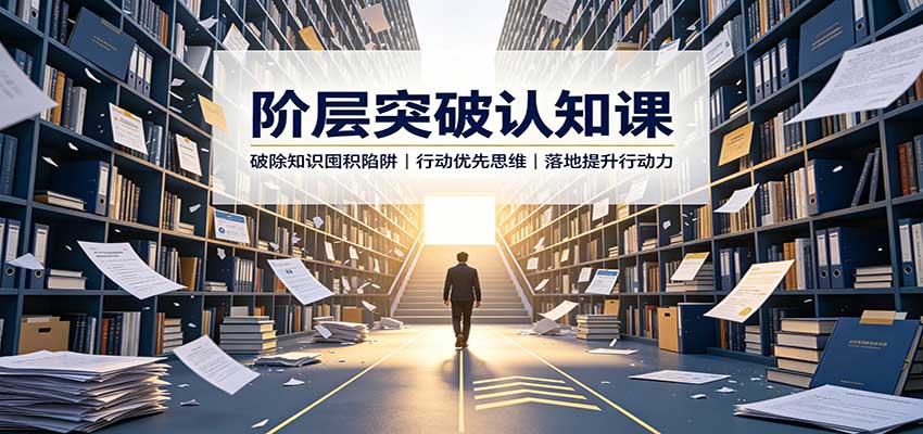 阶层突破认知课:破除知识囤积陷阱,行动优先思维,落地提升行动力-橙心云网创