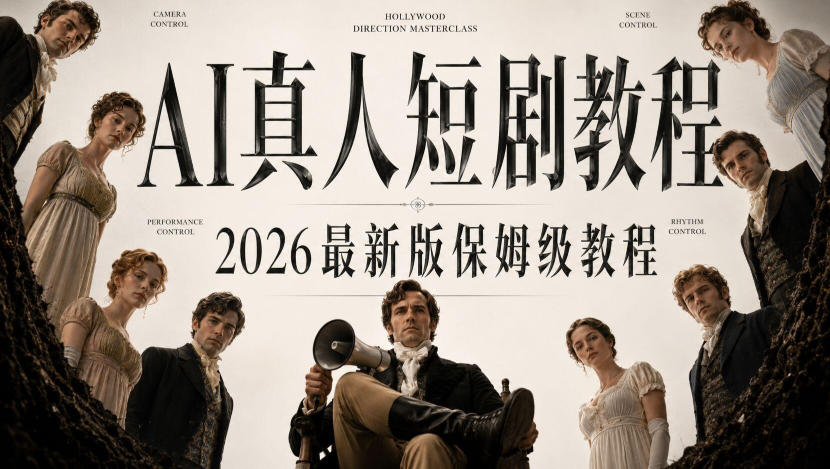 AI真人短剧制作全流程,AI视频大佬专为零基础研制的AI短剧教程,保姆级教程,新手一学就会!-橙心云网创