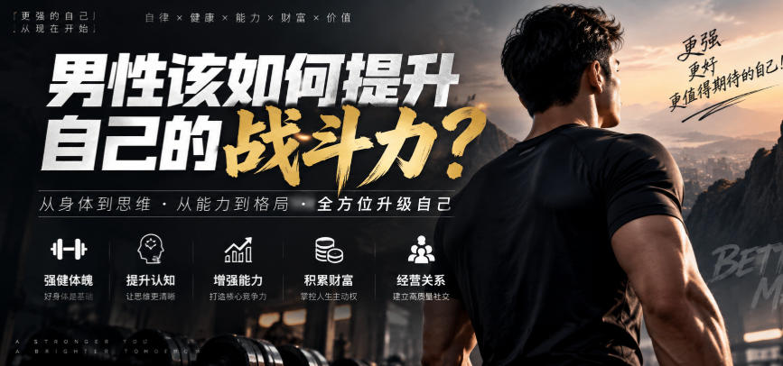 付费文章：男性该如何提升自己的战斗力？-橙心云网创