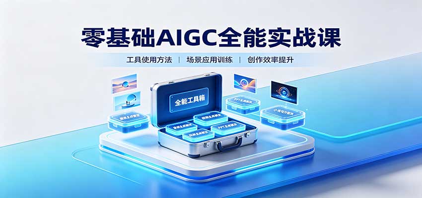 零基础AIGC全能实战课:覆盖绘画、影音、PPT、小说多场景AI创作-橙心云网创