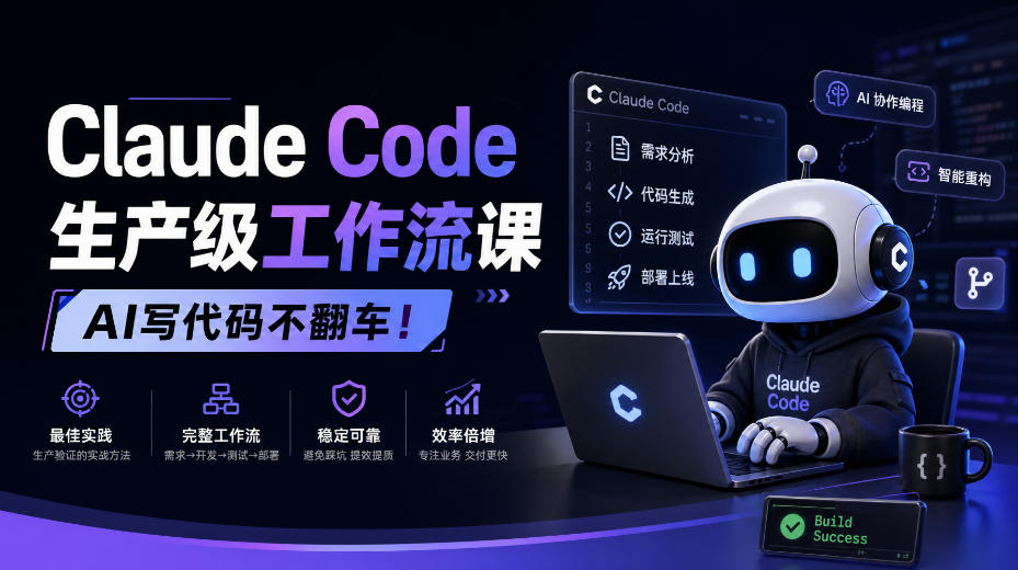 Claude Code生产级工作流课,AI写代码不翻车!【原创双语字幕】-橙心云网创