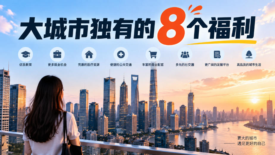 某公众号付费文章:大城市独有的8个福利-橙心云网创